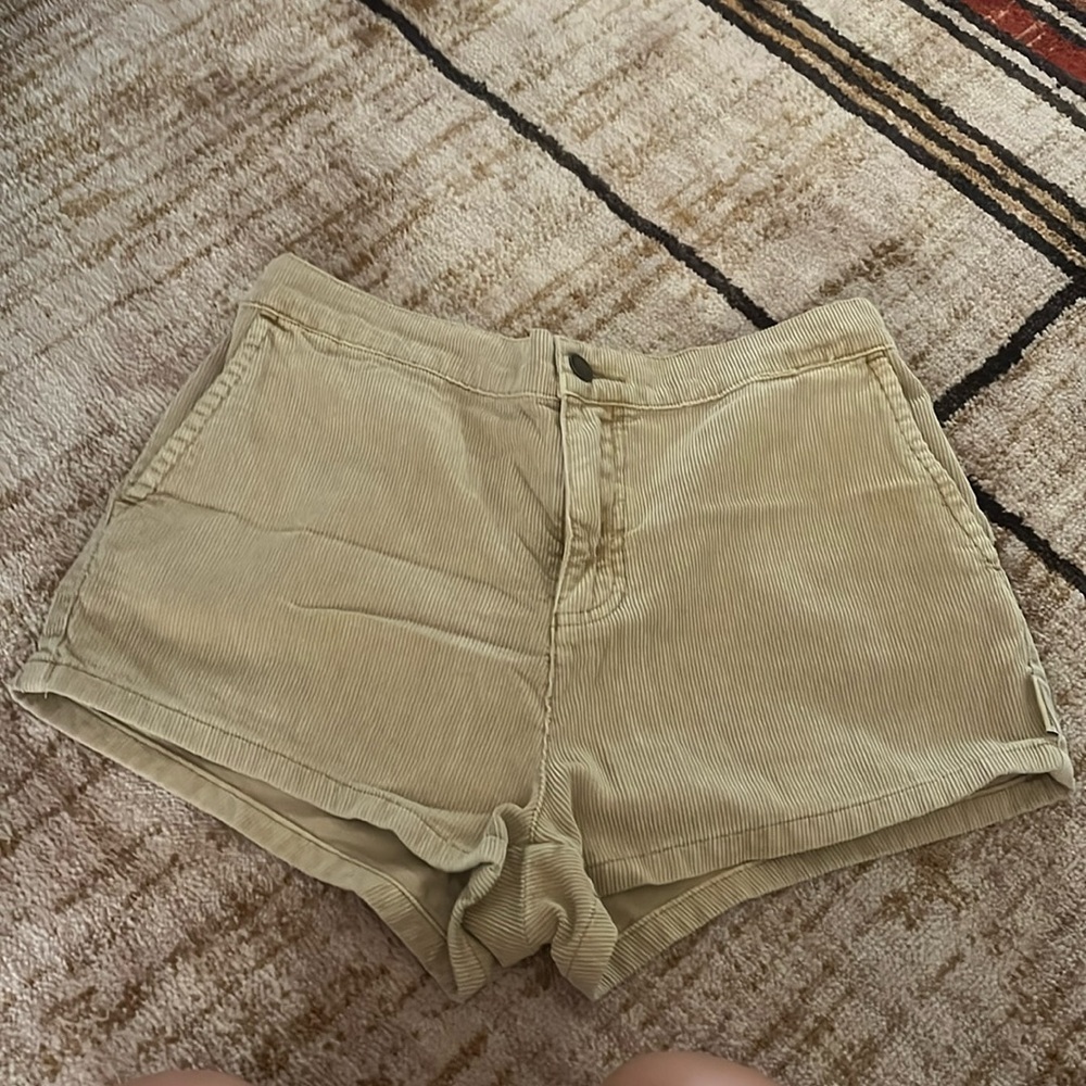 Tan corduroy shorts